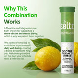 Seltz Stress Support Drink Tablets effervescent tablet dissolving in water