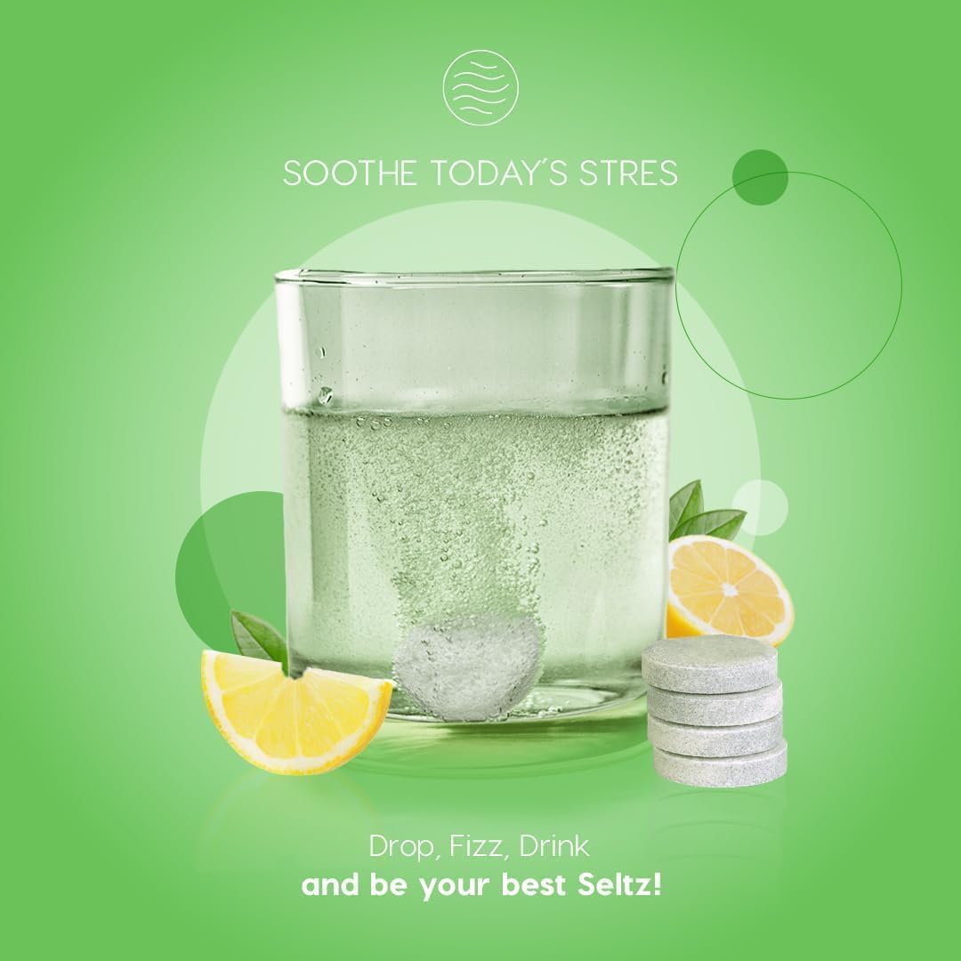Seltz Stress Support Drink Tablets ingredients list on packaging