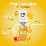 Seltz Vitamin D3 effervescent tablets in a glass of water
