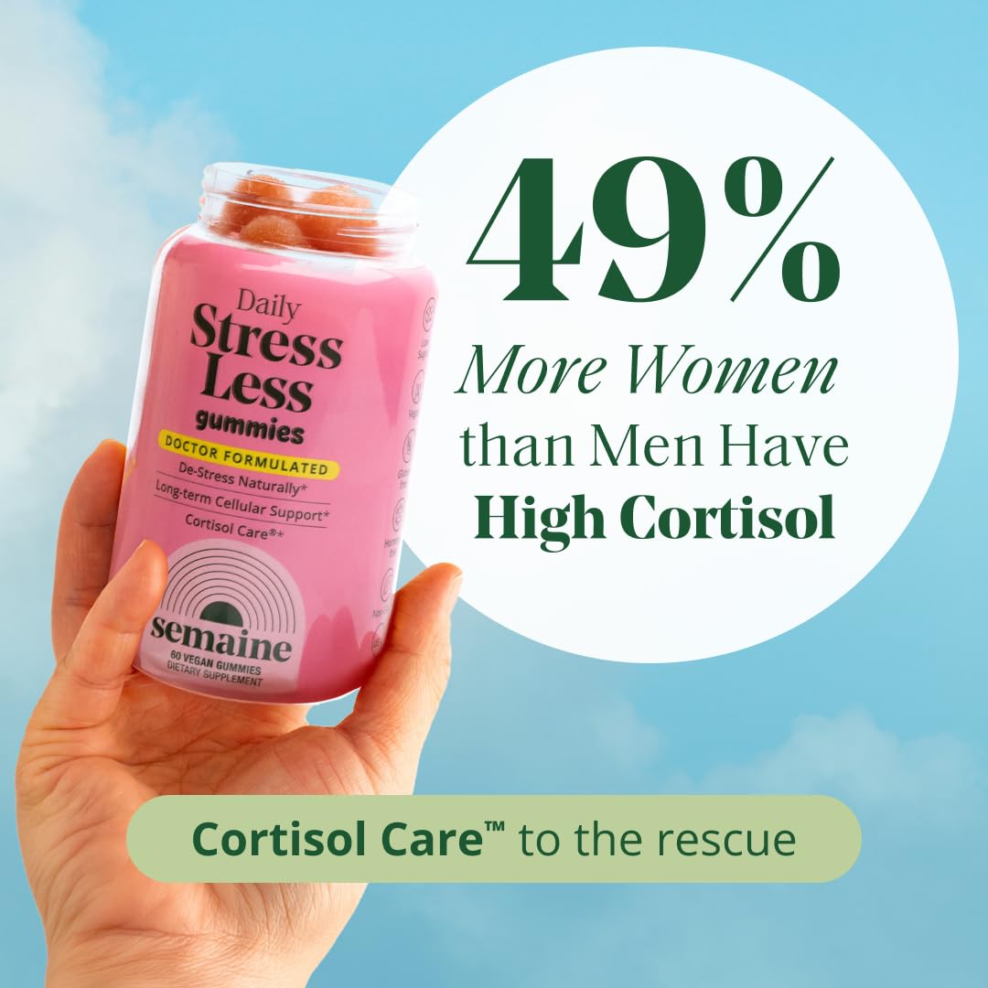 Semaine CortisolCare supplement ingredients list on packaging