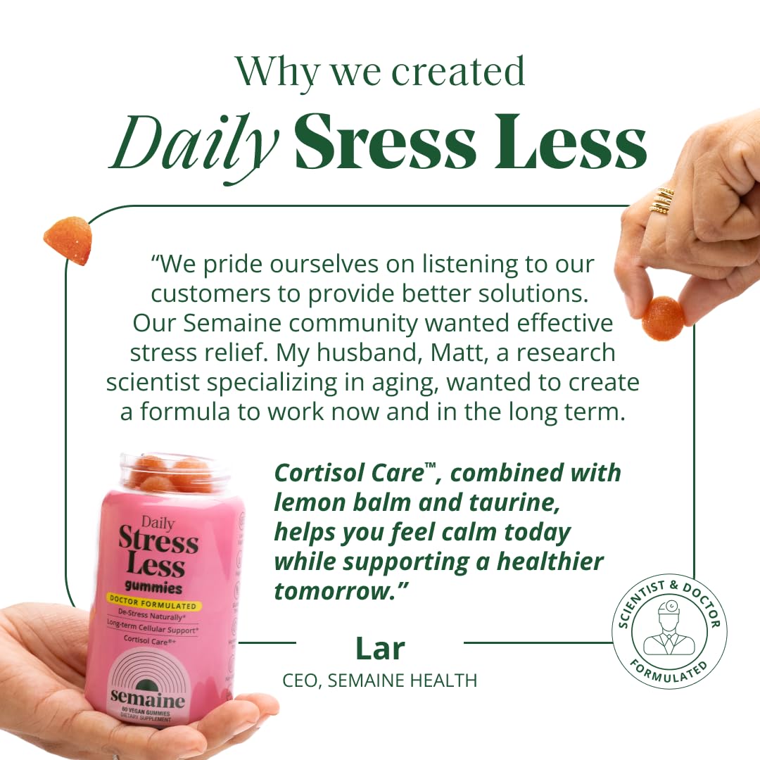 Semaine CortisolCare supplement with measuring spoon