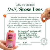 Semaine CortisolCare supplement with measuring spoon