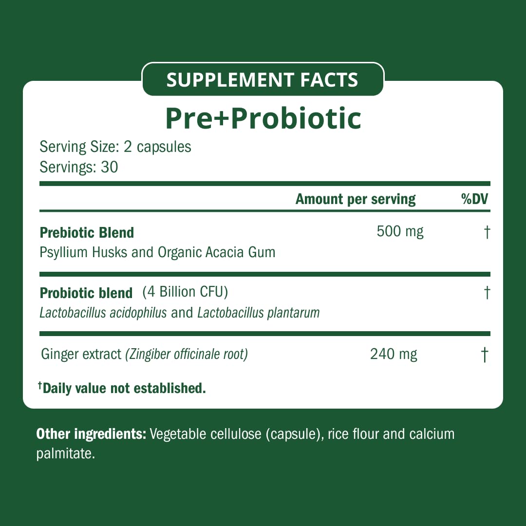 Semaine Prebiotic Capsules in hand for size reference