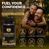 Semapro Blended Vitamin & Mineral Supplement lifestyle scene with healthy food