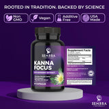 SEMBRA NATURALS Kanna Extract Capsules on a wooden table