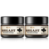 Sennasi Shilajit Resin 30g front view in glass bottle