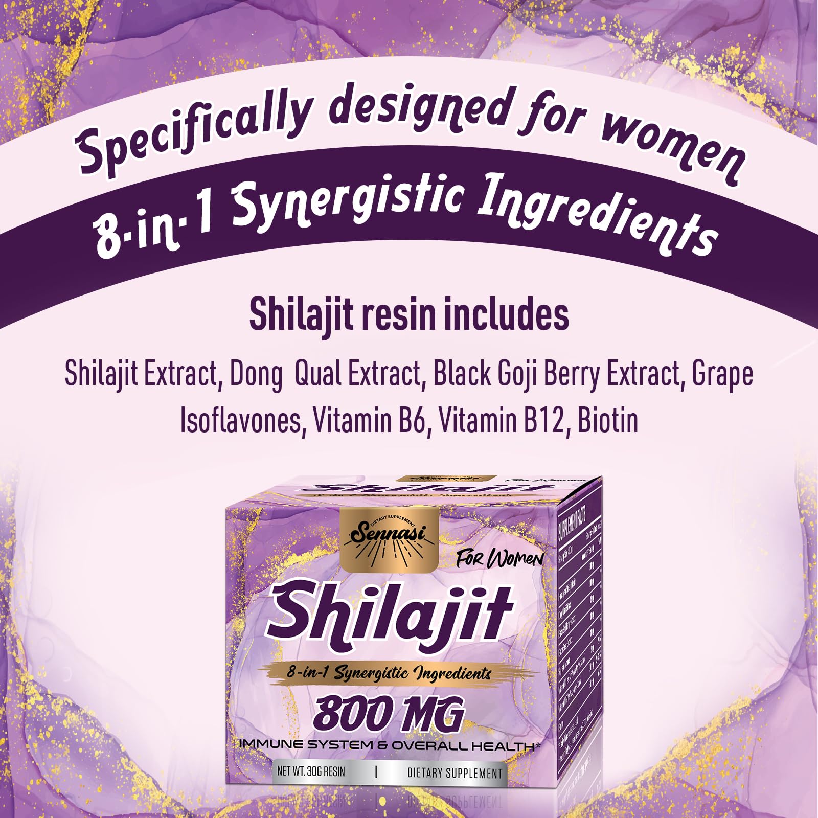 Sennasi Shilajit Resin on a wooden table