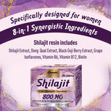 Sennasi Shilajit Resin with a glass of water for mixing