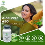 Sense of Nature Aloe Vera 450 supplement bottle side view