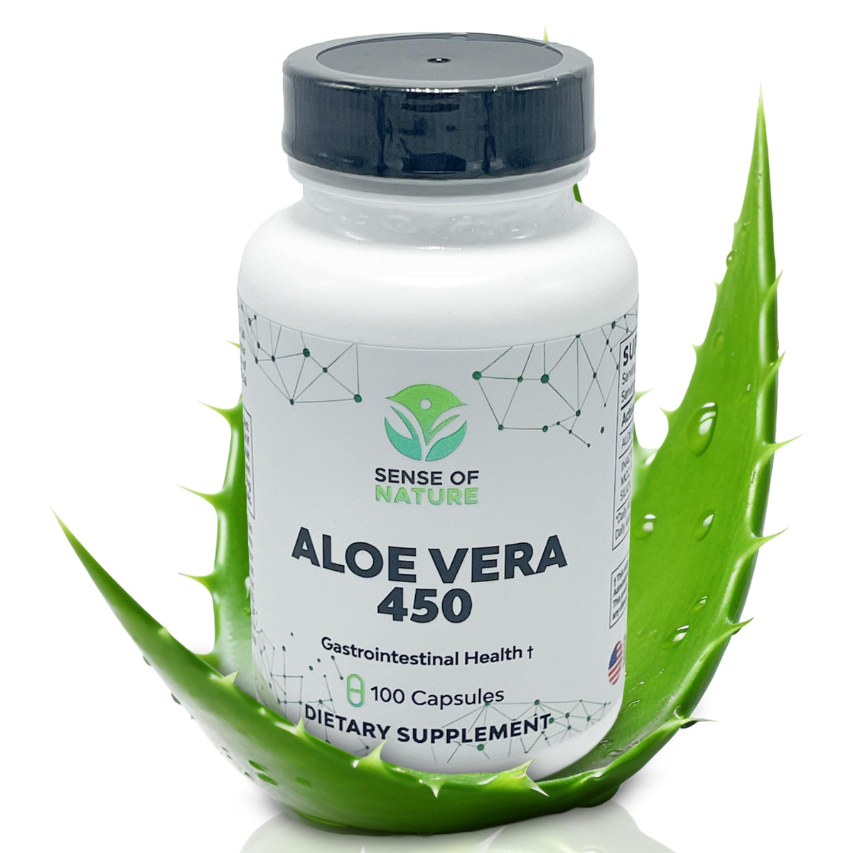 Sense of Nature Aloe Vera 450 supplement front view