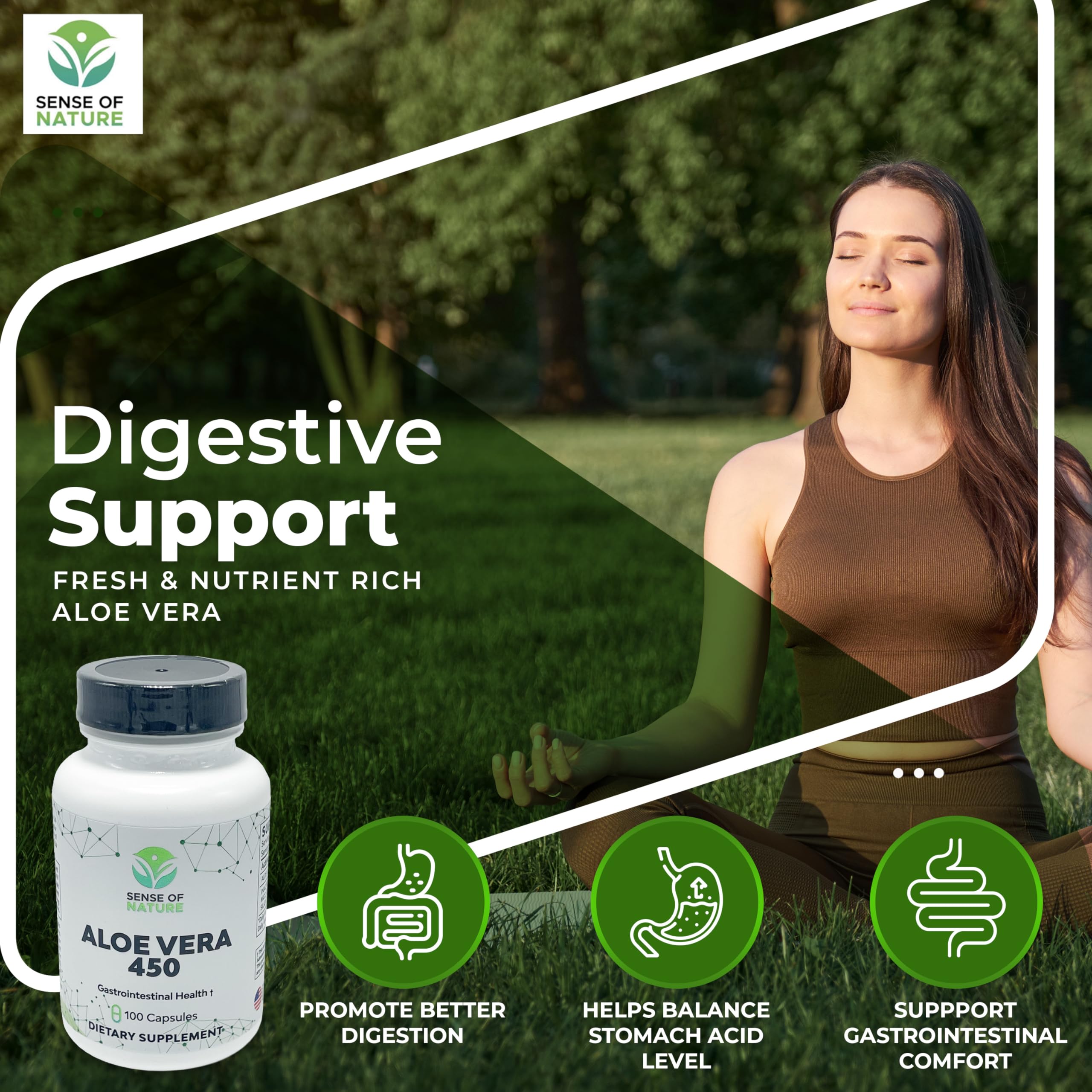 Sense of Nature Aloe Vera 450 supplement packaging
