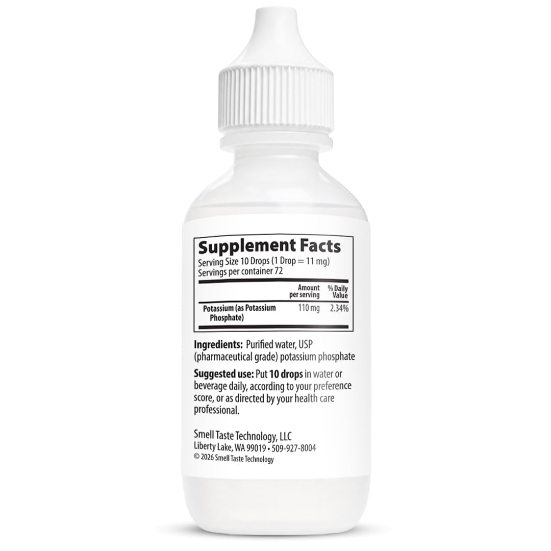 SENSEable Potassium Phosphate Liquid Mineral 2 oz bottle side view