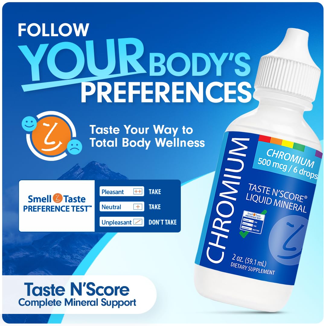 SENSEable Supplements Chromium Liquid Drops 2 oz with dropper