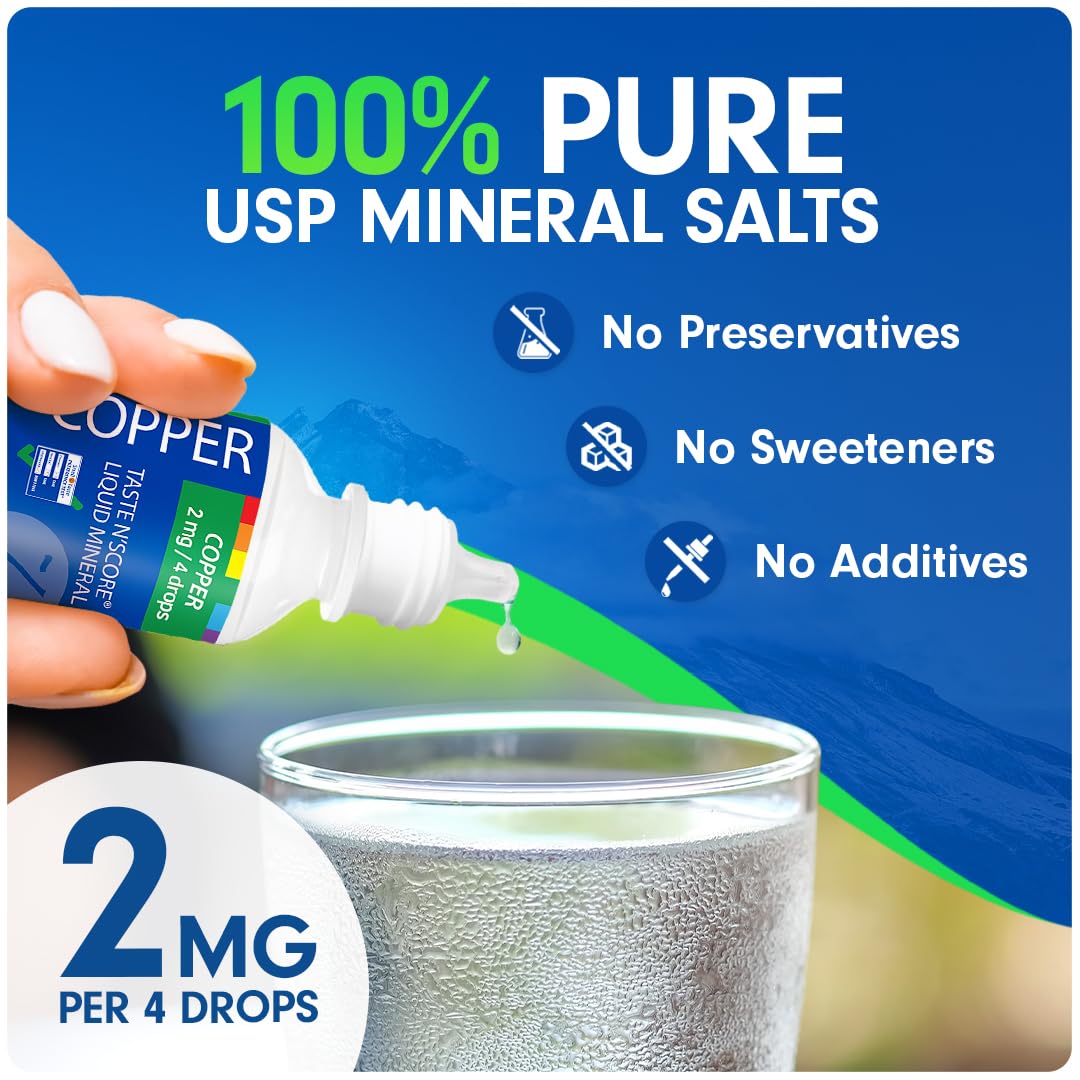 SENSEable Supplements Copper Liquid Mineral ingredients list