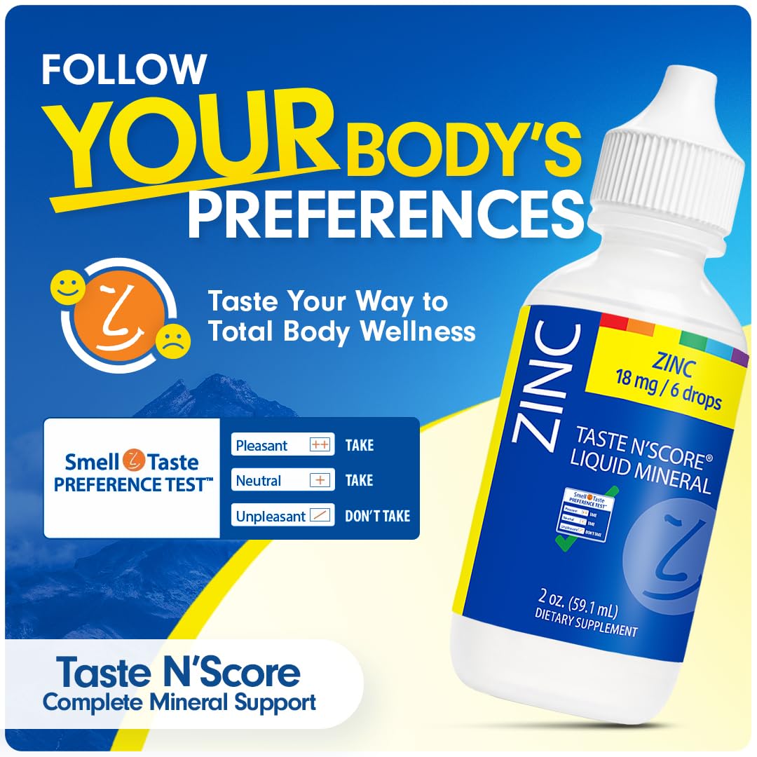 SENSEable Supplements Zinc Liquid Mineral ingredients list