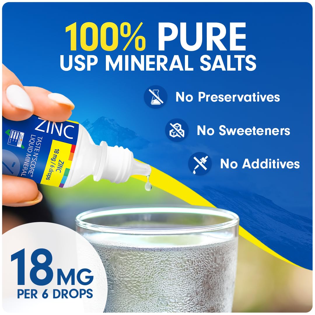SENSEable Supplements Zinc Liquid Mineral packaging side view