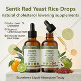 Sentk Citrus Bergamot Liquid Drops 290g lifestyle shot with juice