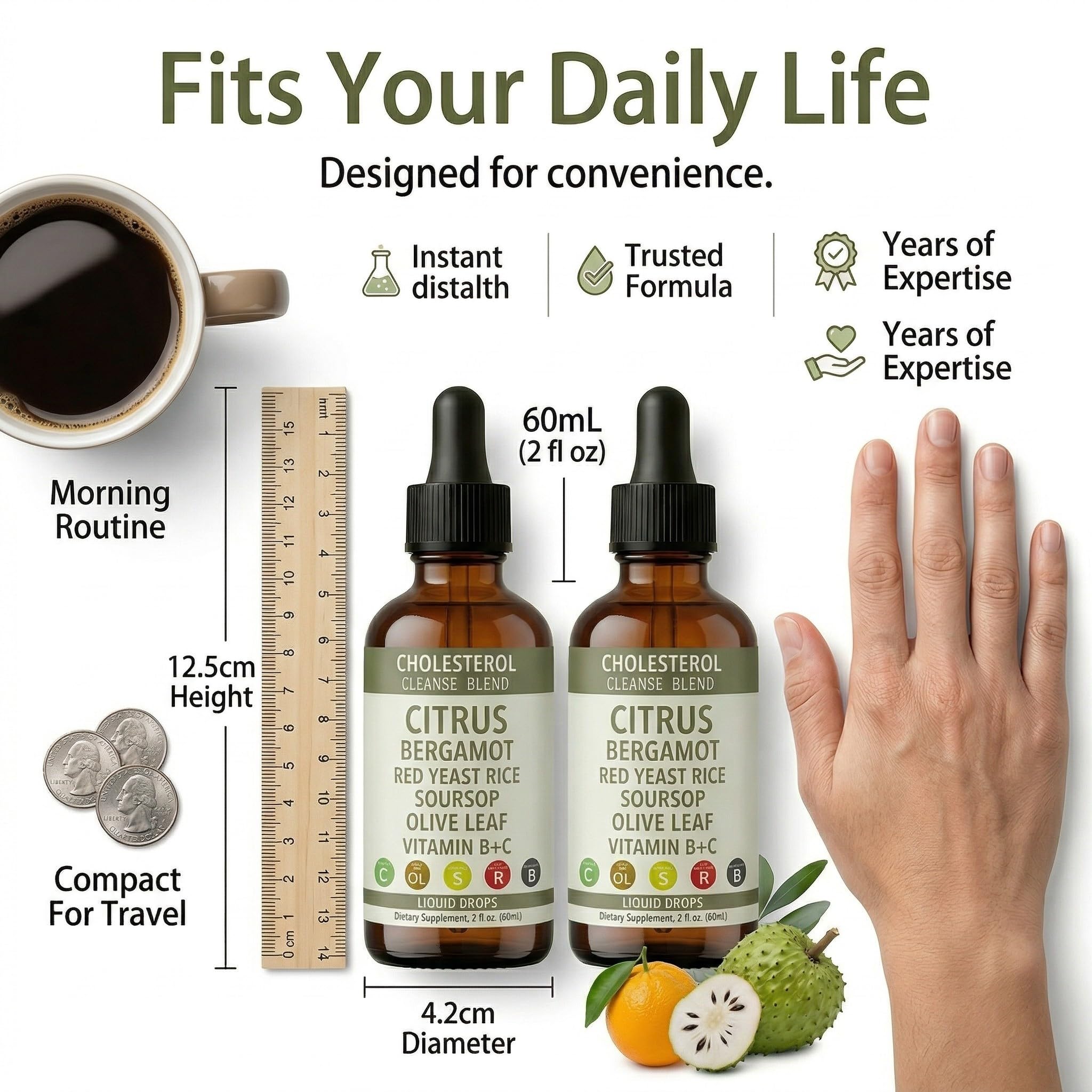 Sentk Citrus Bergamot Liquid Drops 290g packaging details
