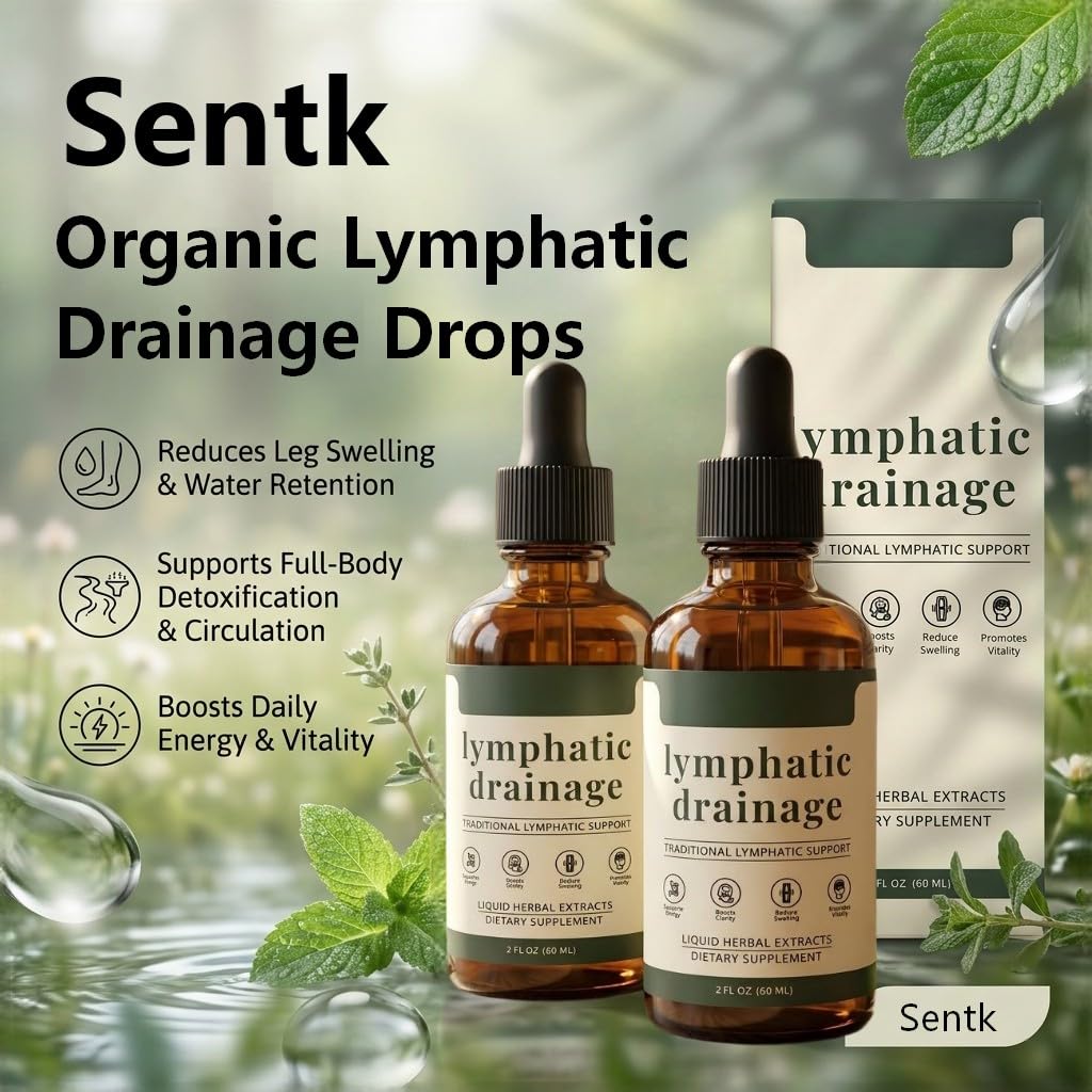 Sentk Lymph Drainage Drops in a measuring spoon