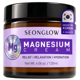 SEONGLOW Magnesium Cream 4 Fl Oz front view with lavender scent