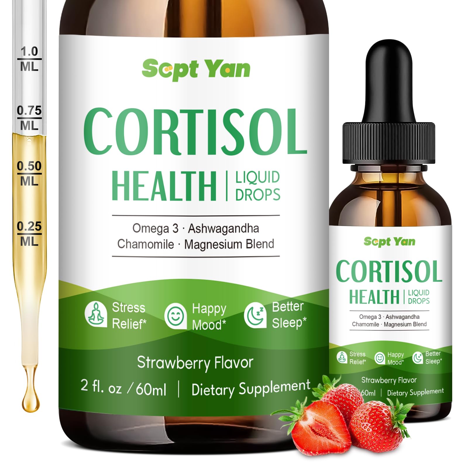 SEPT YAN Advanced 10-IN-1 Cortisol Drops 150g front view