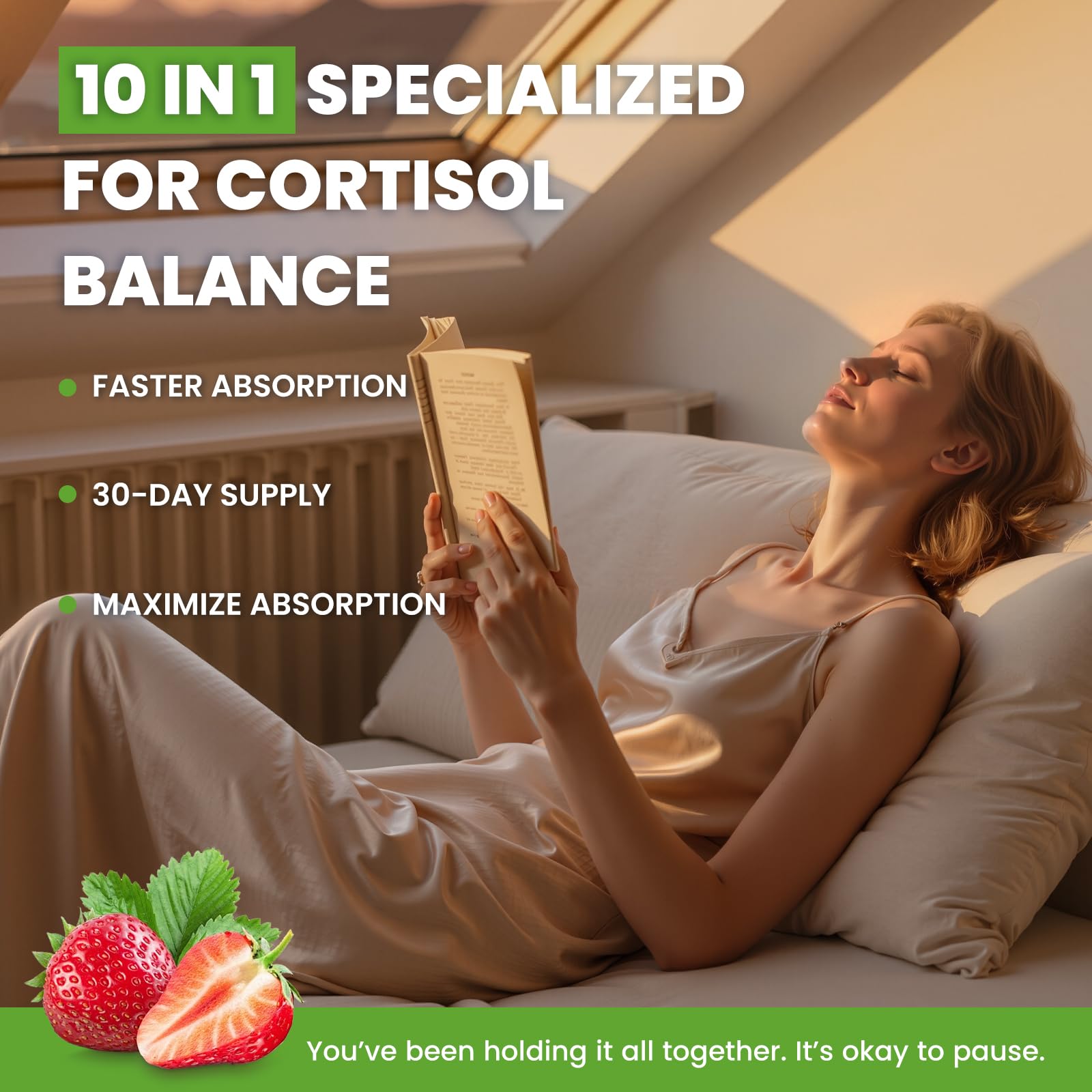 SEPT YAN cortisol drops bottle with strawberry flavour