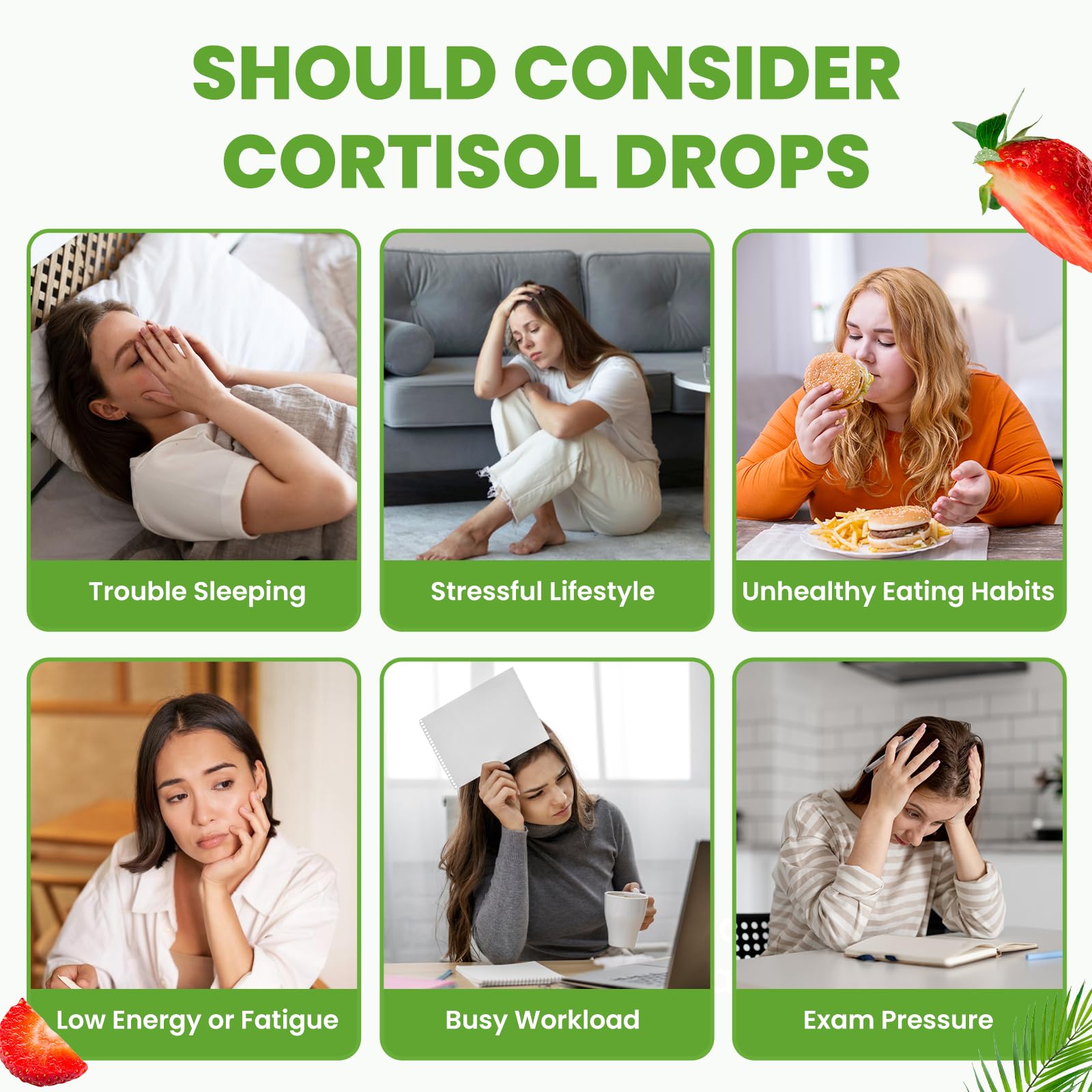 SEPT YAN cortisol drops nutritional information label
