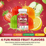 SEPT YAN Iron Gummies for Kids open bottle