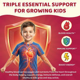 SEPT YAN Iron Gummies for Kids strawberry gummy close-up