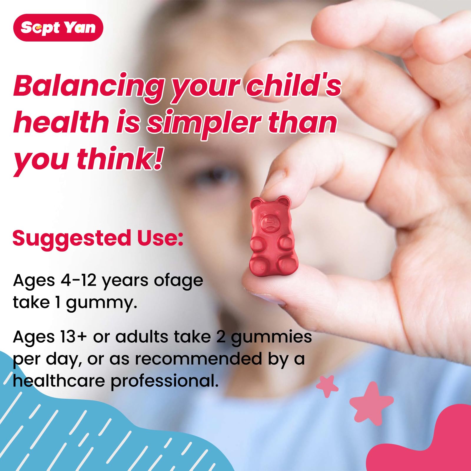 SEPT YAN Kids Magnesium Gummies ingredients list