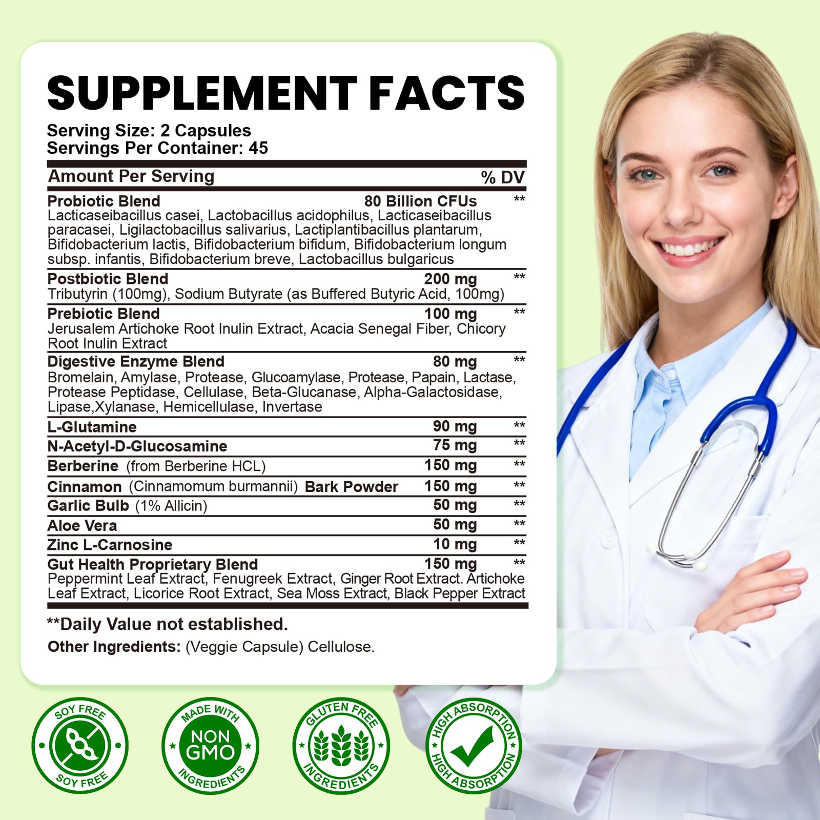 SEPT YAN Prebiotic Supplement bottle side view