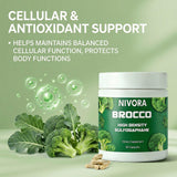 Sequente Broccoli Sprout Extract Capsules opened bottle with capsules
