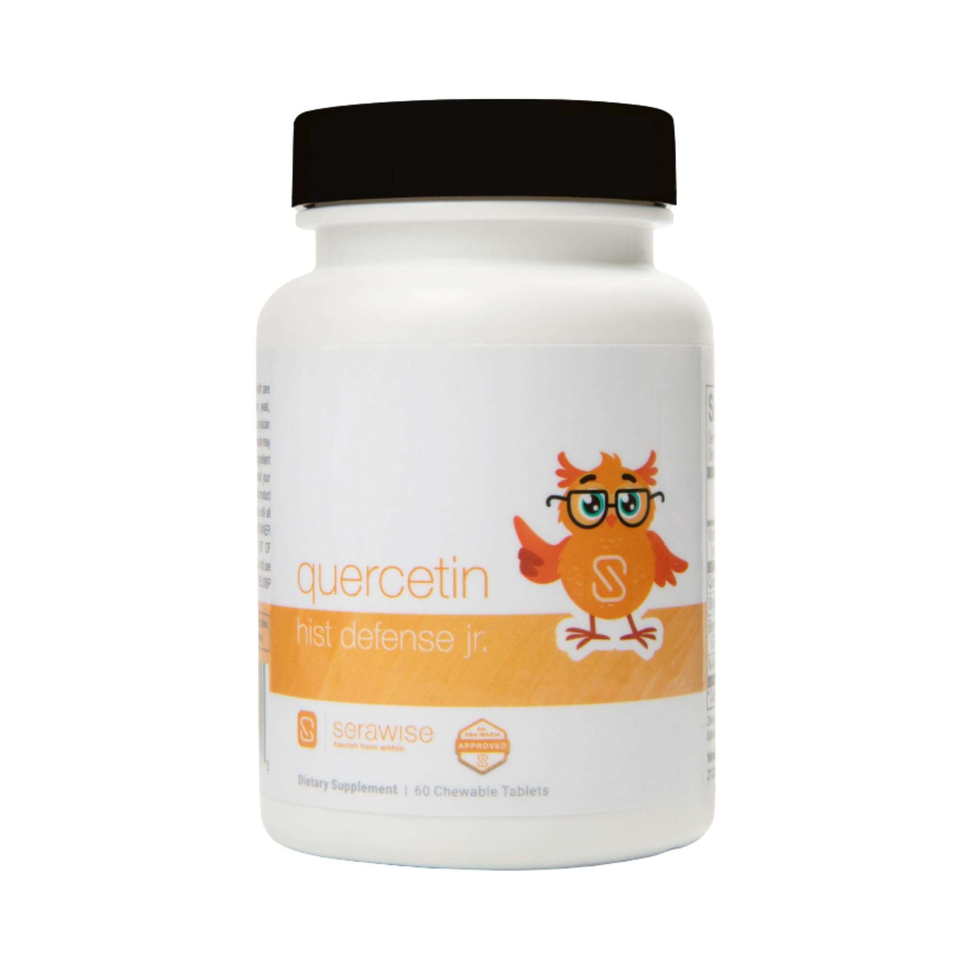 Serawise Quercetin Hist Defense Jr. chewable supplement front view
