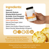 Serawise Quercetin Hist Defense Jr. packaging with ingredients list