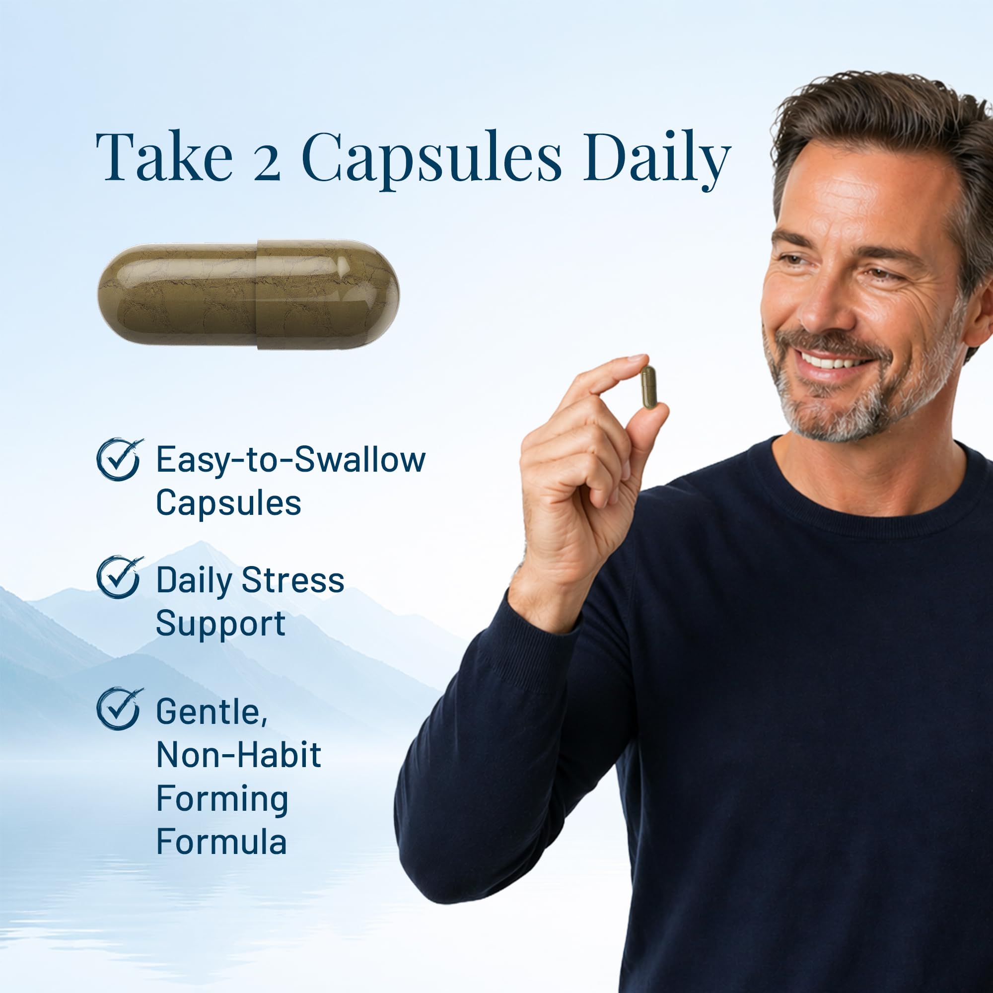 Serelax Ashwagandha Herbal Supplement 30 Capsules packaging