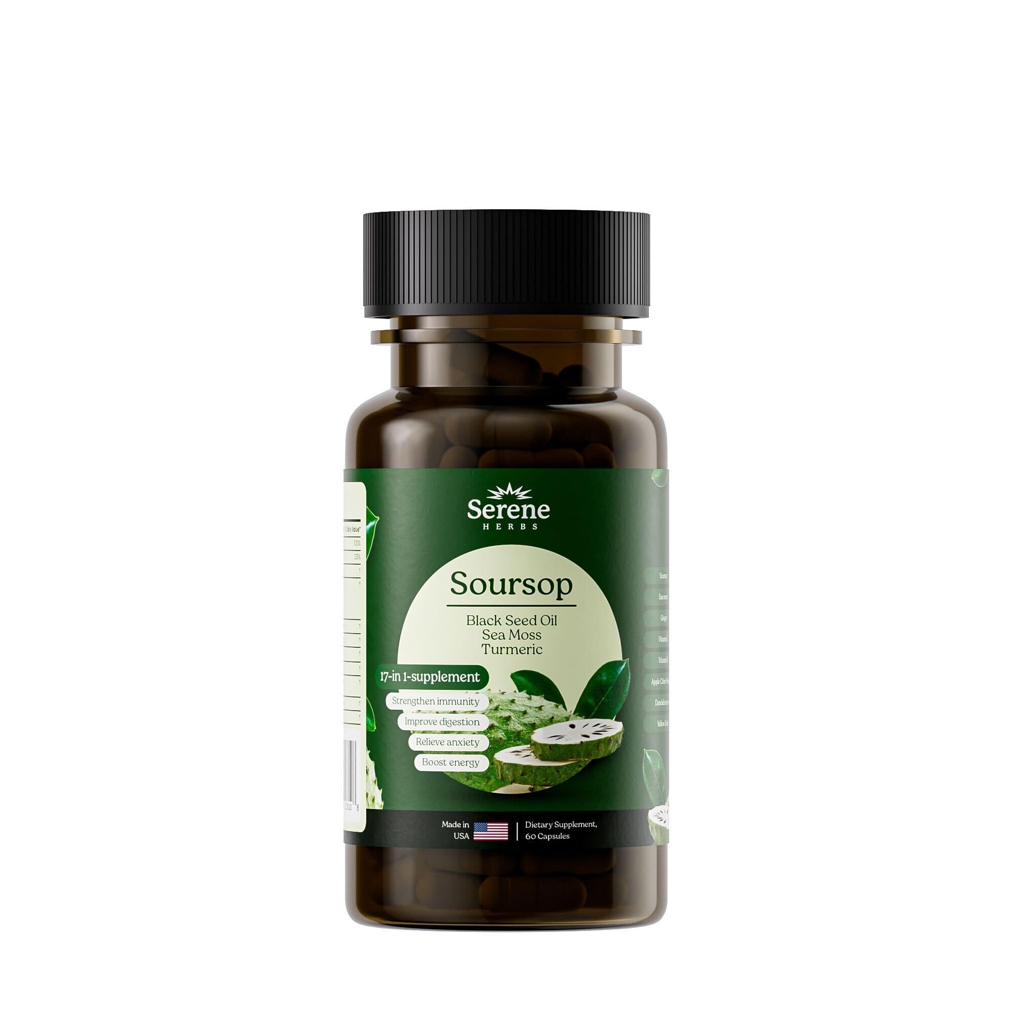 Serene Herbs 17-in-1 Blended Vitamin & Mineral Supplement bottle front view