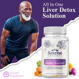 Serene Herbs Artichoke Liver Capsules opened bottle with capsules