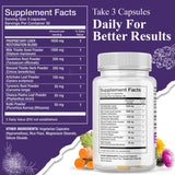 Serene Herbs Artichoke Liver Capsules side view showing the label