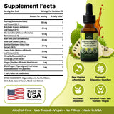 Serene Herbs Soursop daily Reset Drops 2 fl oz bottle with lime