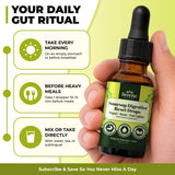 Serene Herbs Soursop daily Reset Drops 2 fl oz bottle with measuring spoon