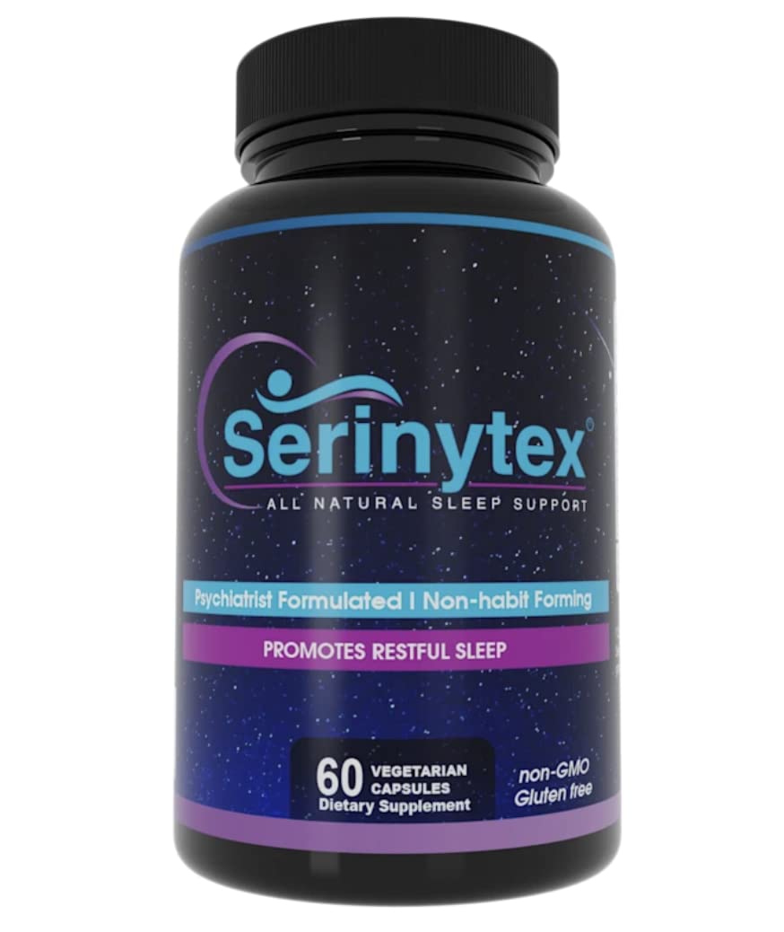 SERINYTEX Supplement 60 vegetarian capsules front view