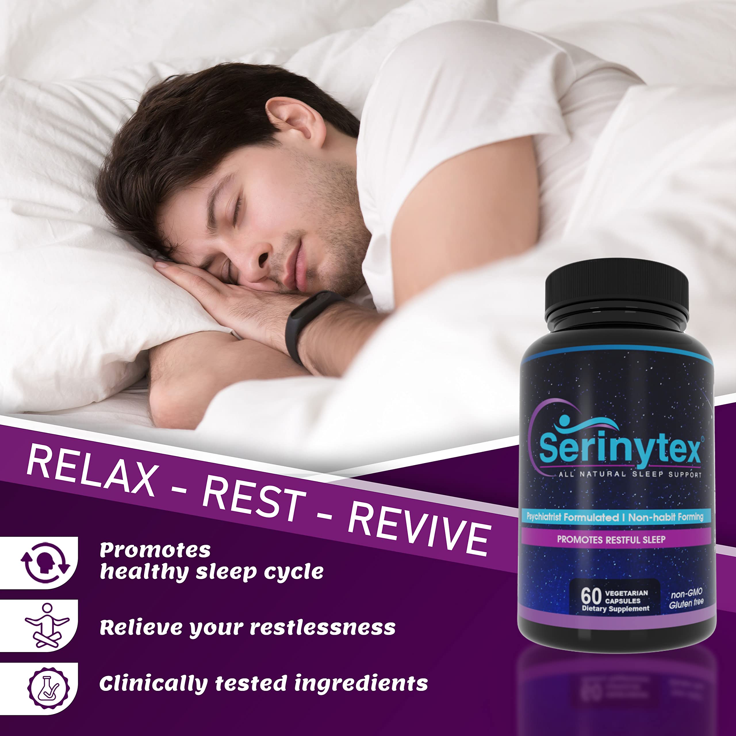 SERINYTEX Supplement capsule close-up