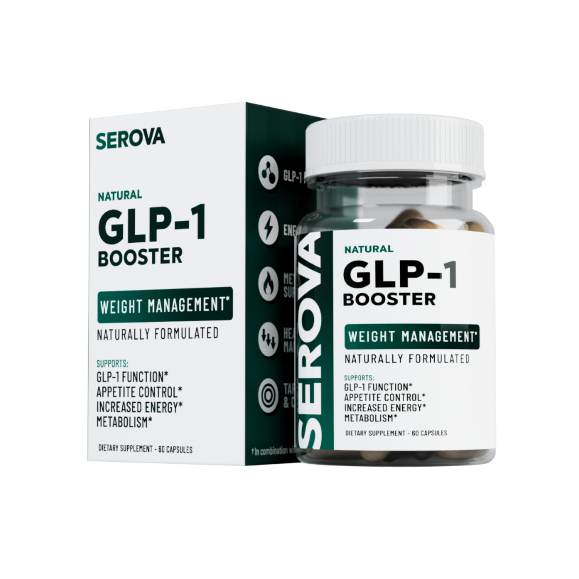 SEROVA Daily Wellness Support Supplement front view with capsules