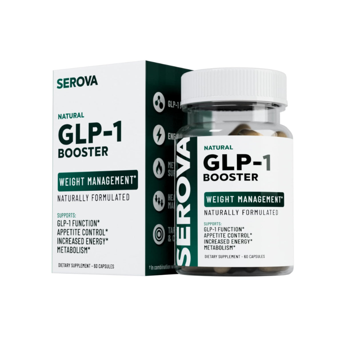 SEROVA Daily Wellness Support Supplement front view with capsules