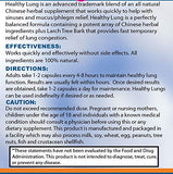Serrasolv 360 Healthy Lungs Supplement back view with ingredient list