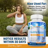 Serrasolv 360 Healthy Lungs Supplement with herbal ingredients