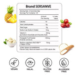 SERSANVE Feminine Balance Gummies packaging with Hawaiian pineapple flavour