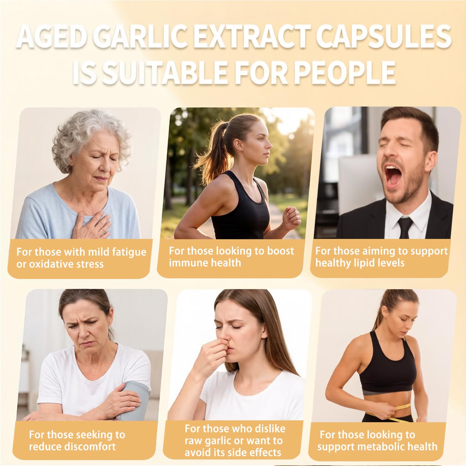 SERSANVE Garlic Softgels back view with ingredient list