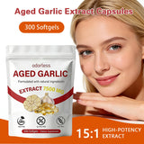 SERSANVE Garlic Softgels opened bottle showing softgels