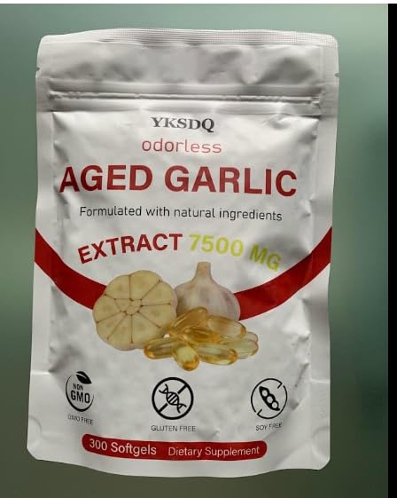 SERSANVE Garlic Softgels with a glass of water